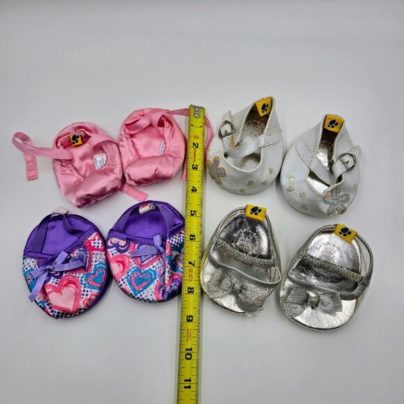 Build A Bear Shoes Heels Ballet Slippers Lot Of 4 Read - Picture 3 of 16